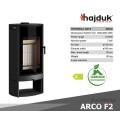 Печь-камин Hajduk ARCO F2 черный Печь-камин Hajduk ARCO F2 черный