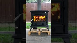 Чугунная печь Cobra от FireBird в работе