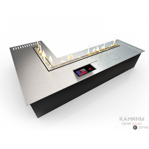 Автоматический биокамин ZeFire М 1000X1400 угловой шлифованный (ZeFire) Автоматический биокамин ZeFire М 1000X1400 угловой шлифованный (ZeFire)
