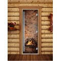 Дверь Doorwood Престиж Фотопечать для бани сатин 8 мм