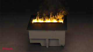 Электрокамин Dimplex Opti-myst Cassette 250 INT - краткий видео-обзор эффекта пламени