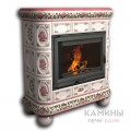 Изразцовый камин Медальон КимрПечь центральный Роспись Изразцовый камин Медальон КимрПечь центральный Роспись