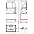 Подвесная каминная топка АСТОВ П4С 12080 Подвесная каминная топка АСТОВ П4С 12080