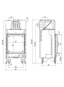 Каминная топка Austroflamm 55x57 K 2.0