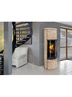 Печь-камин Romotop стальная Soria 04 песчаник