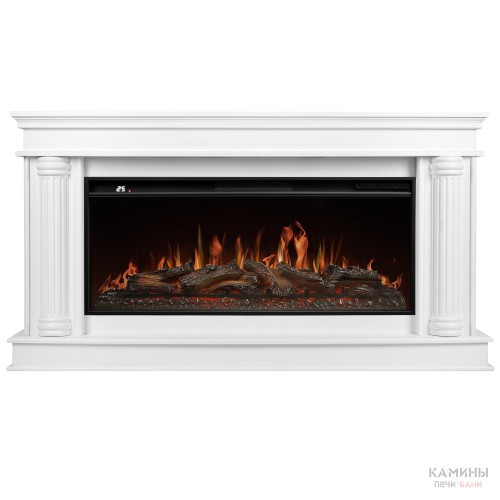 Каминокомплект: Очаг Royal Thermo Aurora RTFP/P-AR40LS, портал Olympia 42/40/36, белый Каминокомплект: Очаг Royal Thermo Aurora RTFP/P-AR40LS, портал Olympia 42/40/36, белый