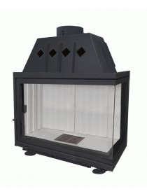 Каминная топка Экокамин Альфа 1000 R два стекла правая