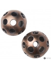 Шары медные с одинаковыми отверстиями 2 шт (ZeFire)