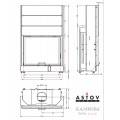 Каминная топка АСТОВ ПС 10080 Каминная топка АСТОВ ПС 10080