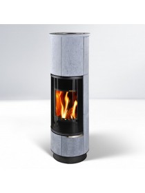 Печь DELIA Plus Serpentino, черная, с аккумулирующими камнями (Thorma)