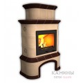 Изразцовый камин Прованс КимрПечь центральный двухъярусный однотонный В с дровником Изразцовый камин Прованс КимрПечь центральный двухъярусный однотонный В с дровником