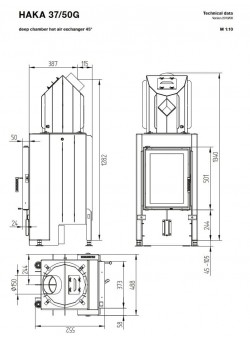Каминная топка Hoxter HAKA 37/50G