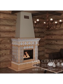 Камин Усадьба. Палитра росписи: Медовая