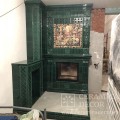 Изразцовый муравленный камин Бристоль с туннельной топкой