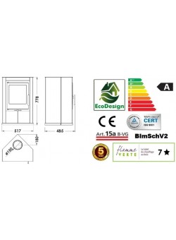 Печь-камин Panadero Sagres