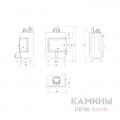 Каминная топка Kratki Lucy/12/P/BS
