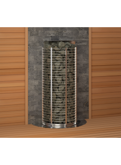 Печь для бани SAWO TOWER вертикальная, пристенная, 8 кВт, TH6-80NS-WL, выносной пульт (пульт и блок мощности докупаются отдельно)