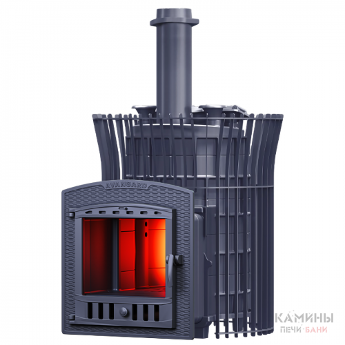 Печь Авангард ЗК 25 (П2) Pro Ураган в сетке Тюльпан Печь Авангард ЗК 25 (П2) Pro Ураган в сетке Тюльпан