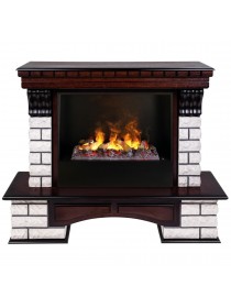 Электрокамин Country Rock 26 AO с очагом 3D Cassette 630 + Black вставка