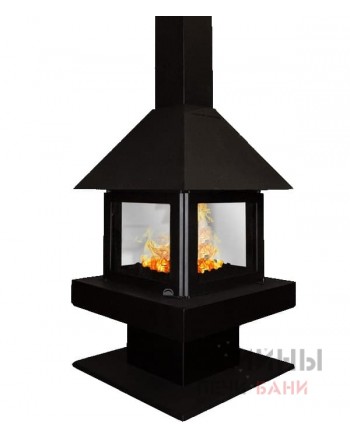 Островной камин Эклипс островной 4D