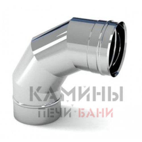Отвод дымохода 90° нержавейка