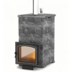 Печи Везувий в облицовке из натурального камня для бани Везувий