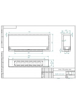 Биокамин Contour угловой 1100 левый (ESTETIC FLAME) Zefire