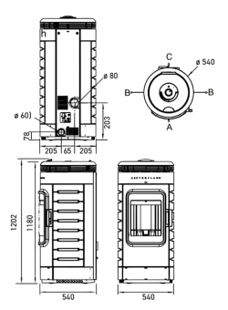 Пеллетный камин Austroflamm Ella