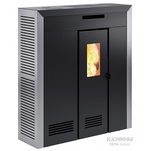 Печь-камин Invicta Daglan 9 Pellet Stove Серая с разводом тепла на пеллетах Печь-камин Invicta Daglan 9 Pellet Stove Серая с разводом тепла на пеллетах