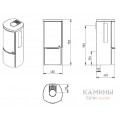 Печь-камин Jydepejsen Cozy Classic Wall Sideglass Печь-камин Jydepejsen Cozy Classic Wall Sideglass