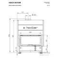 Каминная топка Hoxter HAKA 89/45Wh с водяным контуром