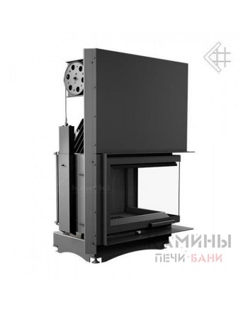 Каминная топка Kratki Zuzia/P/BS/G (угловое стекло справа,гильотина)