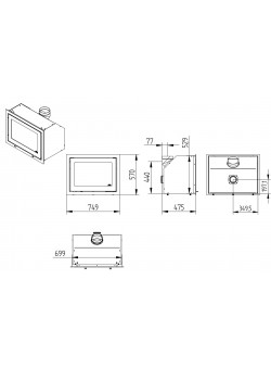 Каминная топка Jydepejsen H530 Modern