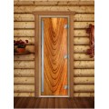 Дверь Doorwood Престиж Фотопечать для бани сатин 8 мм