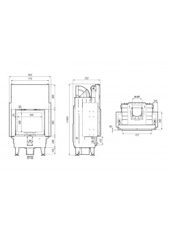 Каминная топка DEFRO HOME INTRA SM G
