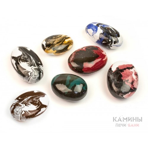 Декоративные керамические камни цветные - 14 шт (ZeFire) Декоративные керамические камни цветные - 14 шт (ZeFire)