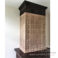 Каминная облицовка Бристоль. Цвет: Шоколад, экрю