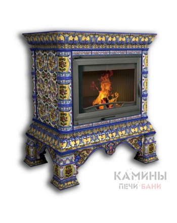 Изразцовый камин Кострома пристенный Роспись