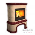 Изразцовый камин Прованс КимрПечь центральный однотонный В с дровником Изразцовый камин Прованс КимрПечь центральный однотонный В с дровником