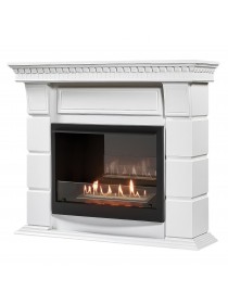Каминокомплект: Биокамин Firelight BFP/P-2520, портал Elegante 25 белый