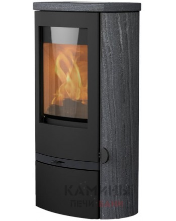 Печь-камин Lotus Jubilee 25 Indian Night with wood storage compartment door