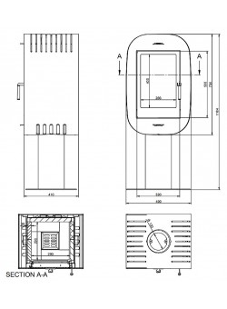 Печь-камин KFD LIDIA