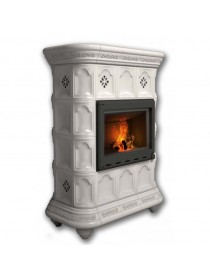 Изразцовый камин Истра центральный однотонный А