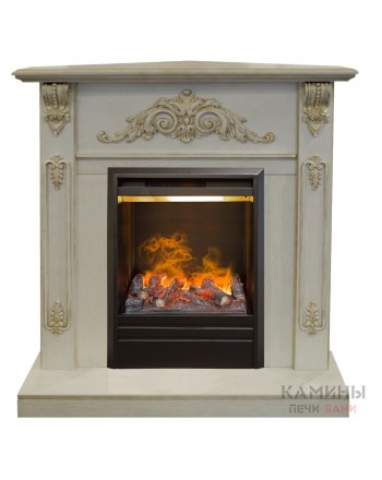 Электрокамин RealFlame Anita Corner (угловой) WT с Olympic 3D