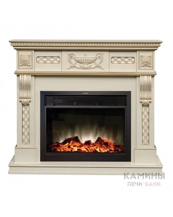 Электрокамин Corsica Lux WT с Moonblaze LUX BL