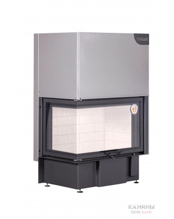 Каминная топка ДЕЛЬТА 800 L два стекла левая принтинг