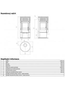 Печь-камин ABX Rondo