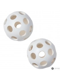 Шары белые с одинаковыми отверстиями 2 шт (ZeFire)