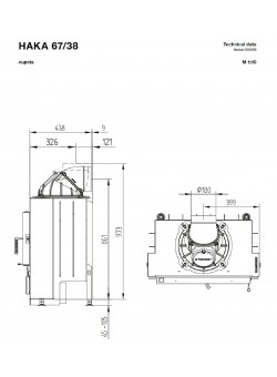 Каминная топка Hoxter HAKA 67/38