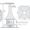 Центральный закрытый камин Julietta 985 JC Bordelet  Центральный закрытый камин Julietta 985 JC Bordelet
